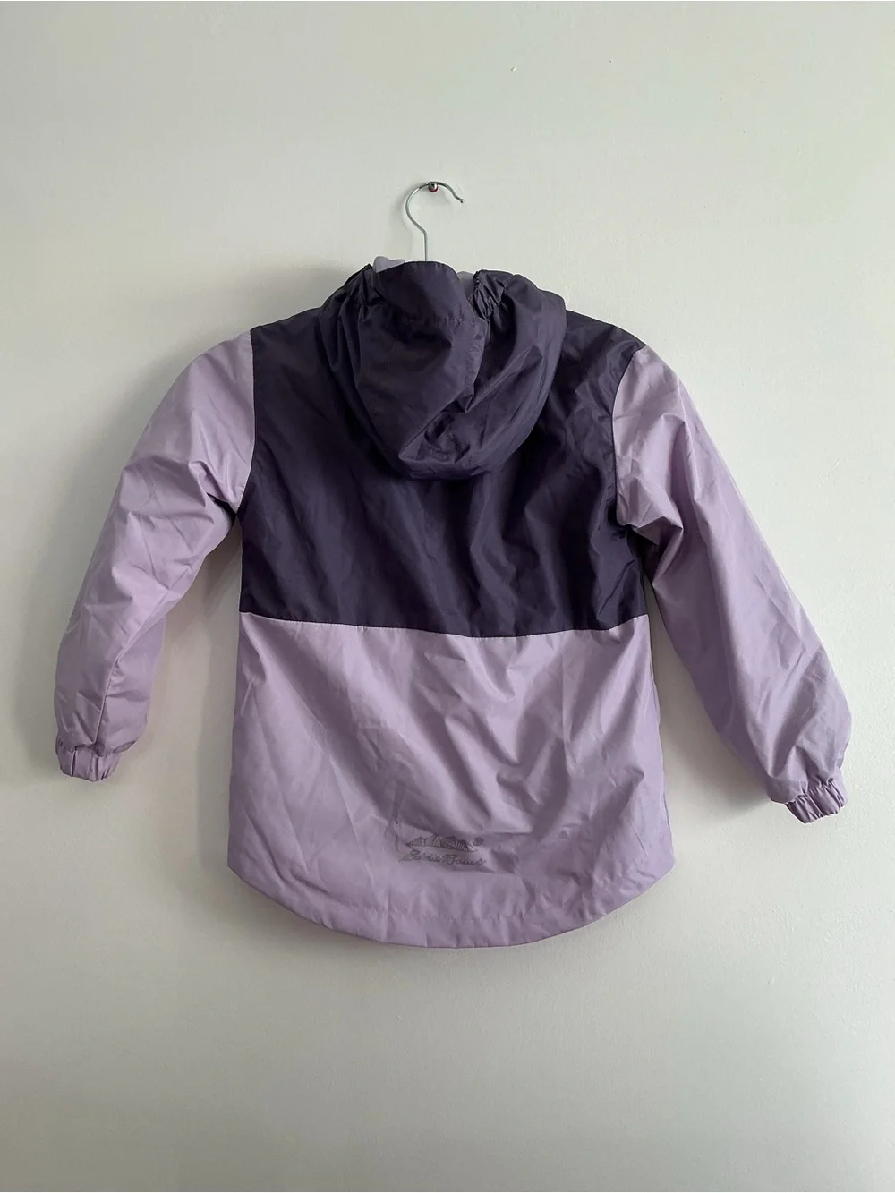 Eddie Bauer Girls' Two-Tone Lavender Hooded Jacket